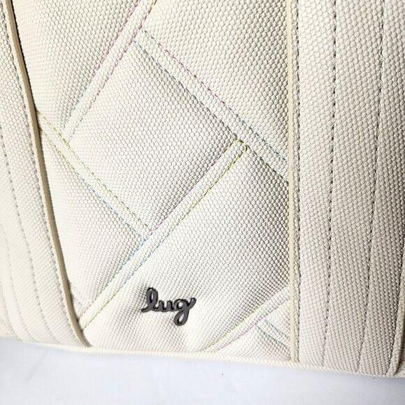 Lug Dory Matte Luxe Crossbody Pebble Ice Pop Vegan Leather Tote Handles Handbag - Picture 3 of 11